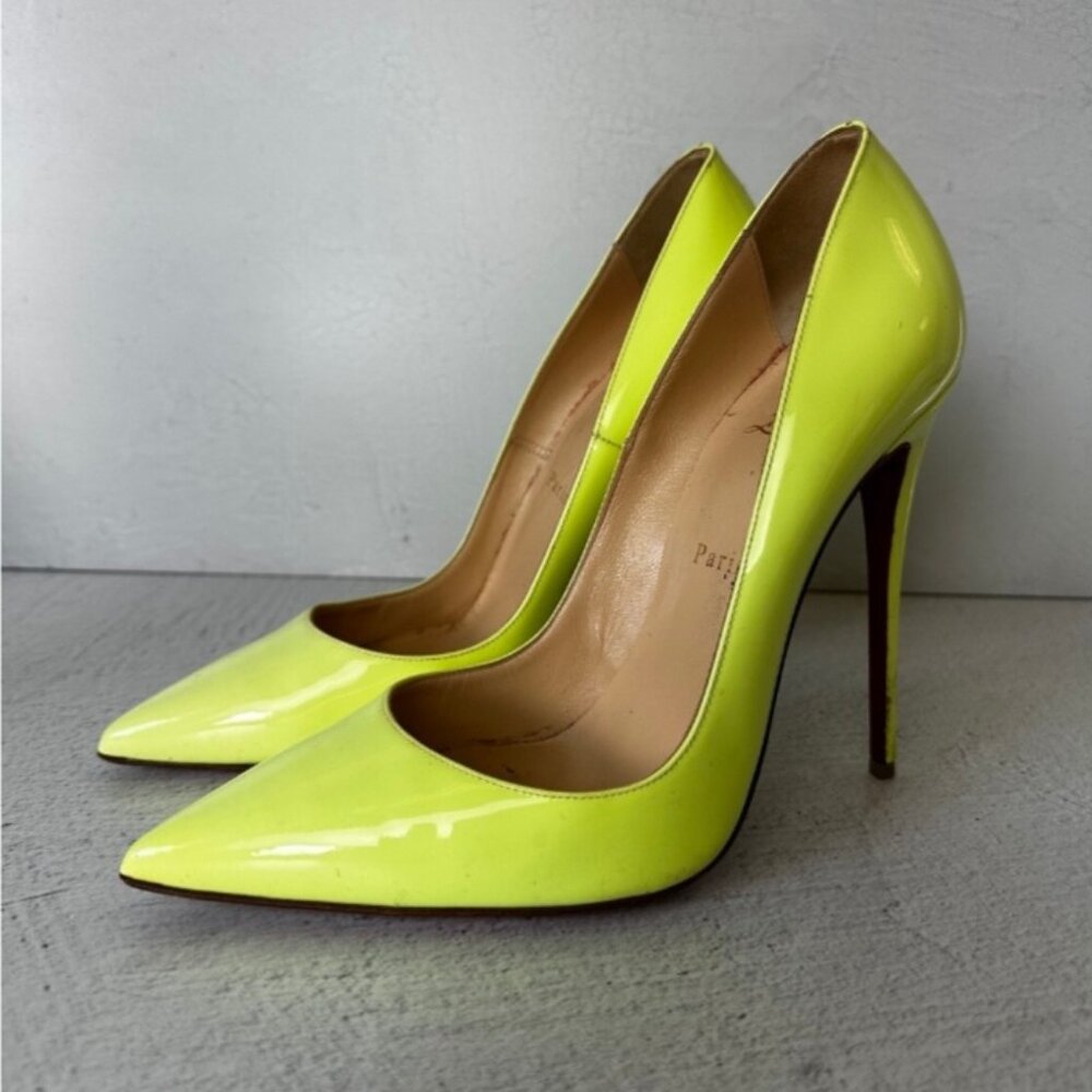 Women's Neon Yellow Stiletto Heels